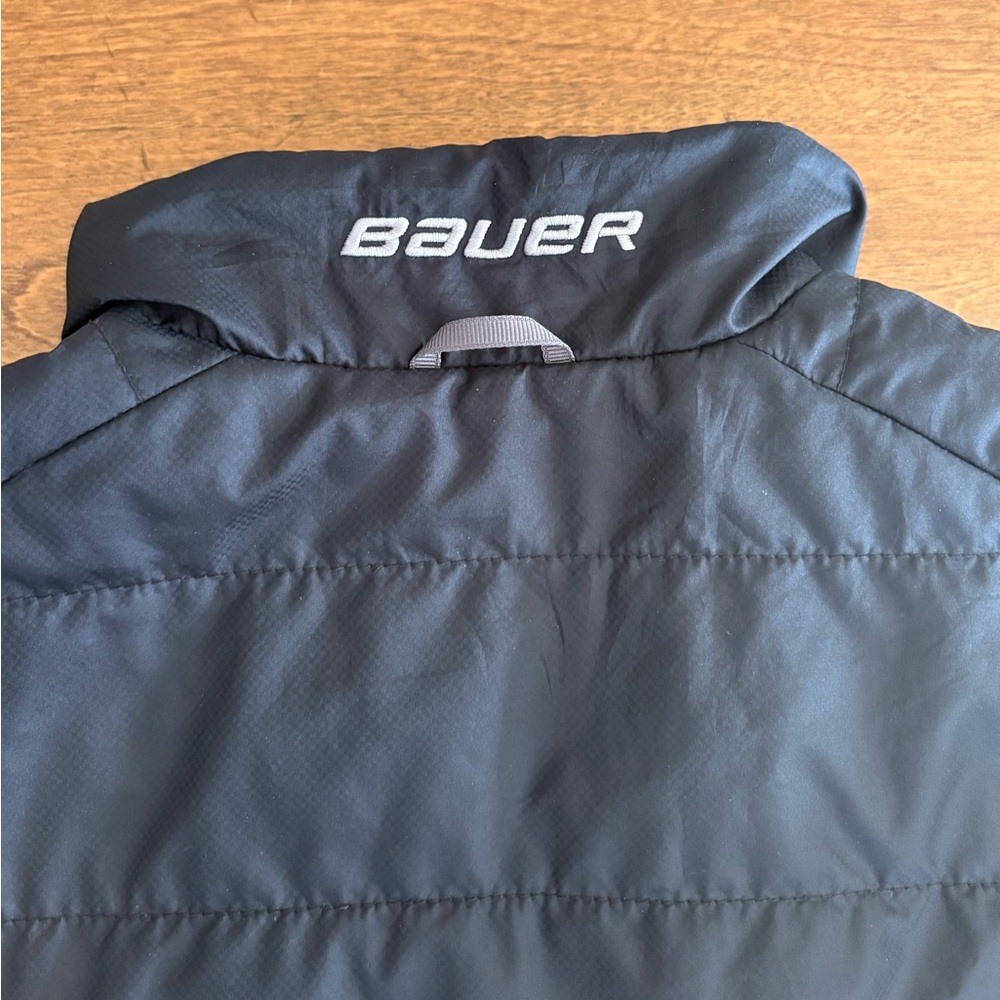 Bauer Black Quilted Jacket Youth M - Picture 4 of 4